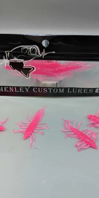 Henley Custom Lures 2" Criitter Pink Glow