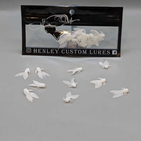 Henley Custom Lures Fly in White Glow