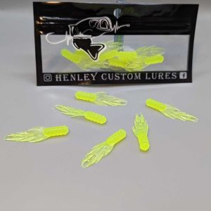 Henley Custom Lures Ice Reaper in Chartreuse glow color