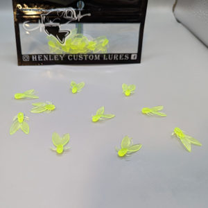 Henley Custom Lures Chartreuse Color Fly Lures