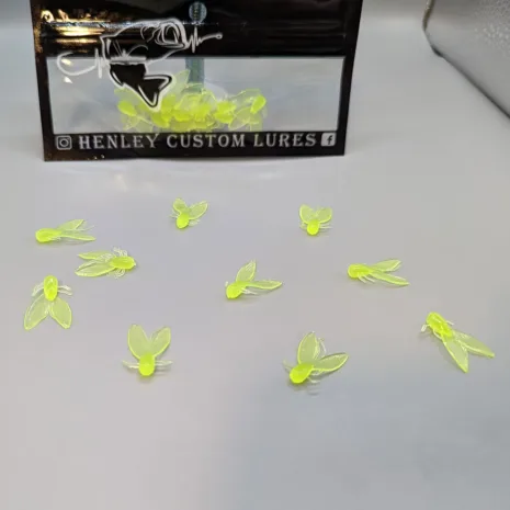 Henley Custom Lures Chartreuse Color Fly Lures