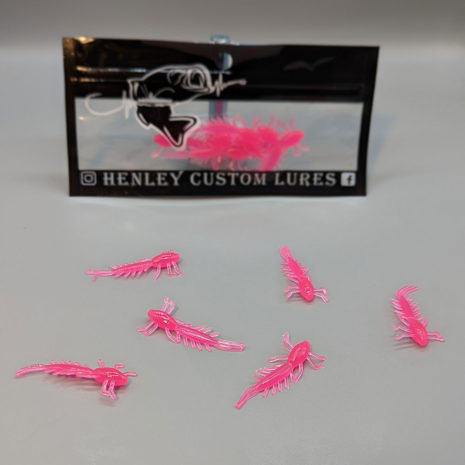 Henley Custom Lures Pink Colored Mayfly Lures