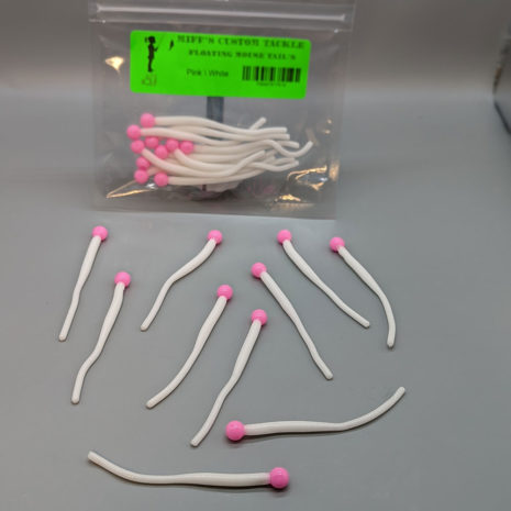 Miff's Floating Mouse Tails in Pink White color