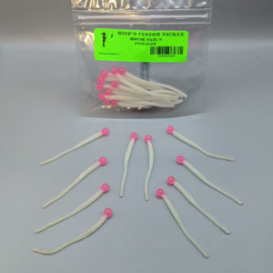 Miff's Custom Tackle - Floating Mouse Tails - Pink Glow - Tugfish