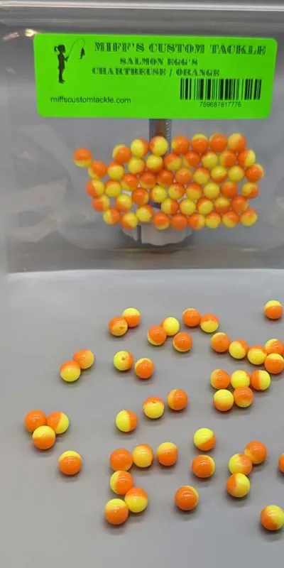 Miff's Floating Salmon Eggs in Charteuse Orange