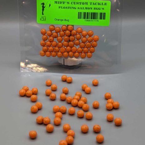 Miff's Custom Tackle Floating Salmon Eggs in Orange Bug