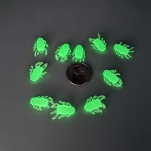 Miff's Custom Tackle Ice Bugs in Natural Glowing