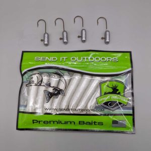 Send It Outdoors Pear White Tube Jigs and Heads