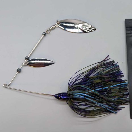 BA Custom Baits Spinnerbait in Purple Rain Color