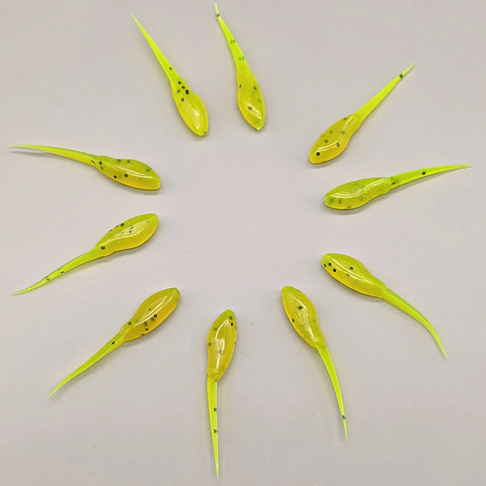Real Bassin - Crappie Bait - Chartreuse Pepper - Tugfish