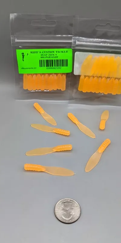 Miff's Custom Tackle Flap Jacks Orange Glow