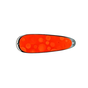 Nebo Fishing Company Dodger 4 3/8" in Small Circles Orange Color
