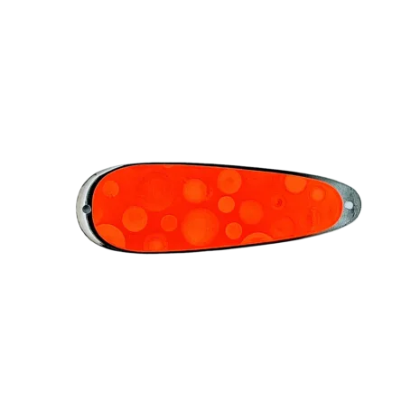 Nebo Fishing Company Dodger 4 3/8" in Small Circles Orange Color
