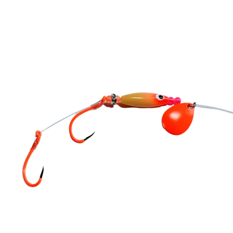 Nebo Fishing Mighty Minnow in Sunrise color. For Kokanee and trout fishing.