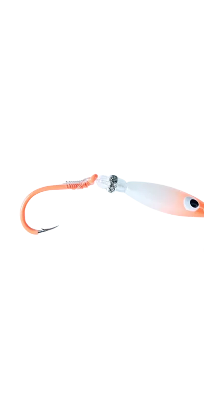 Nebo Fishing Mighty Minnow in Orange Glow color. For kokanee and trout fishing.