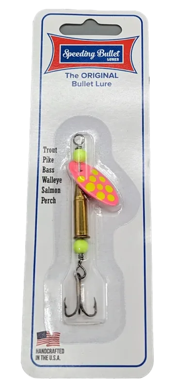 Speeding Bullet Lures 22 LR Pink Yellow Fishing Lure
