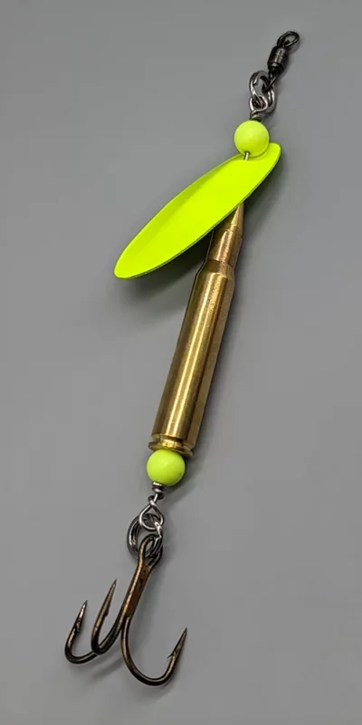 Speeding Bullet Lures 30-06 Chartreuse Fishing Spinner