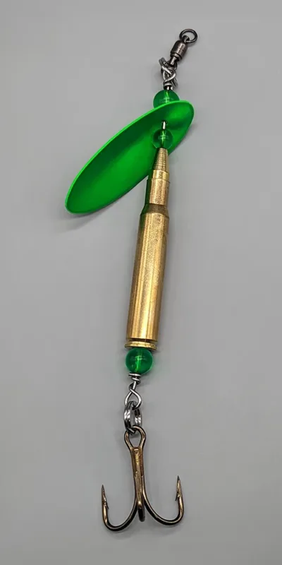 Speeding Bullet Lures 30-06 Green Fishing Spinner