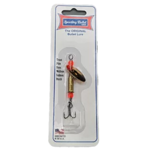 Speeding Bullet 22 LR Gold Salmon Fishing Spinner