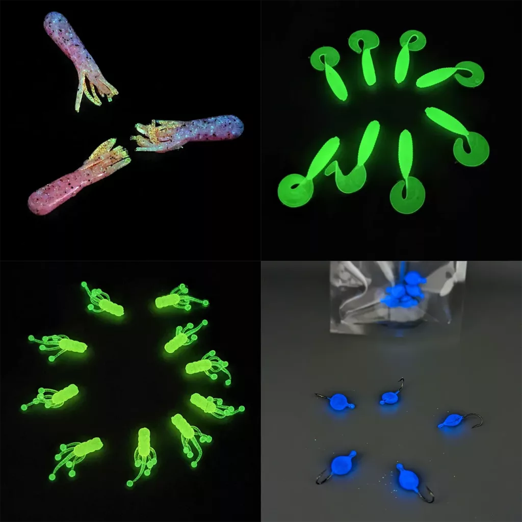 Tugfish.com glow in the dark ice fishing lures and baits
